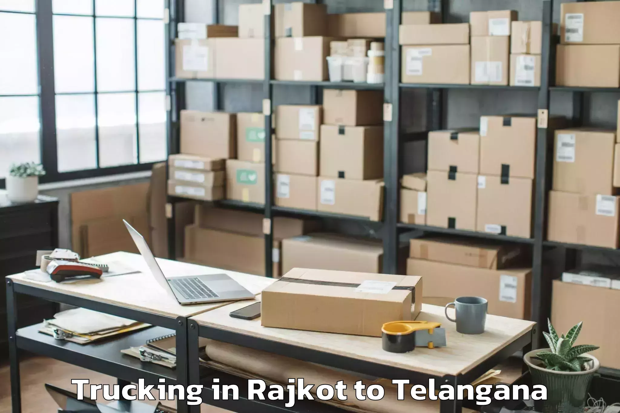 Get Rajkot to Ghanpur Mulug Trucking